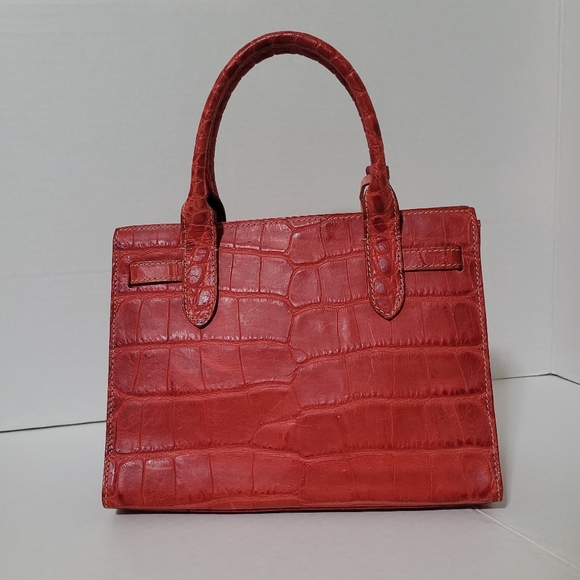 Dooney Bourke Mini Croco Embossed Tassle Bag - Picture 4 of 15